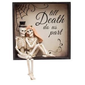 Till death do us part Skeleton Couple. 10"